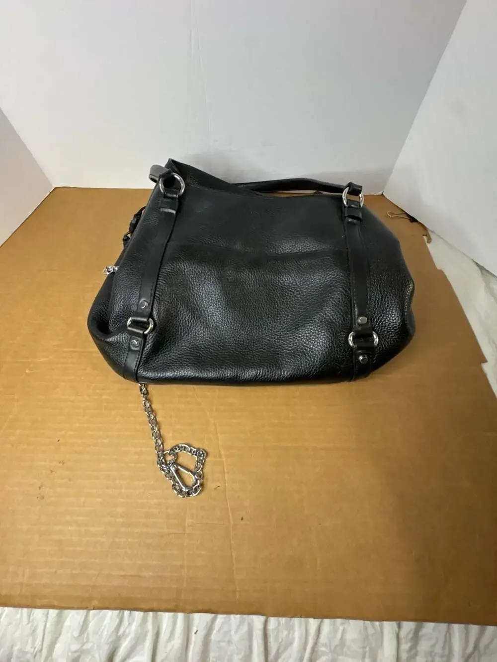 Michael Kors Carrie Large Pebble Leather Shoulder Tote Bag